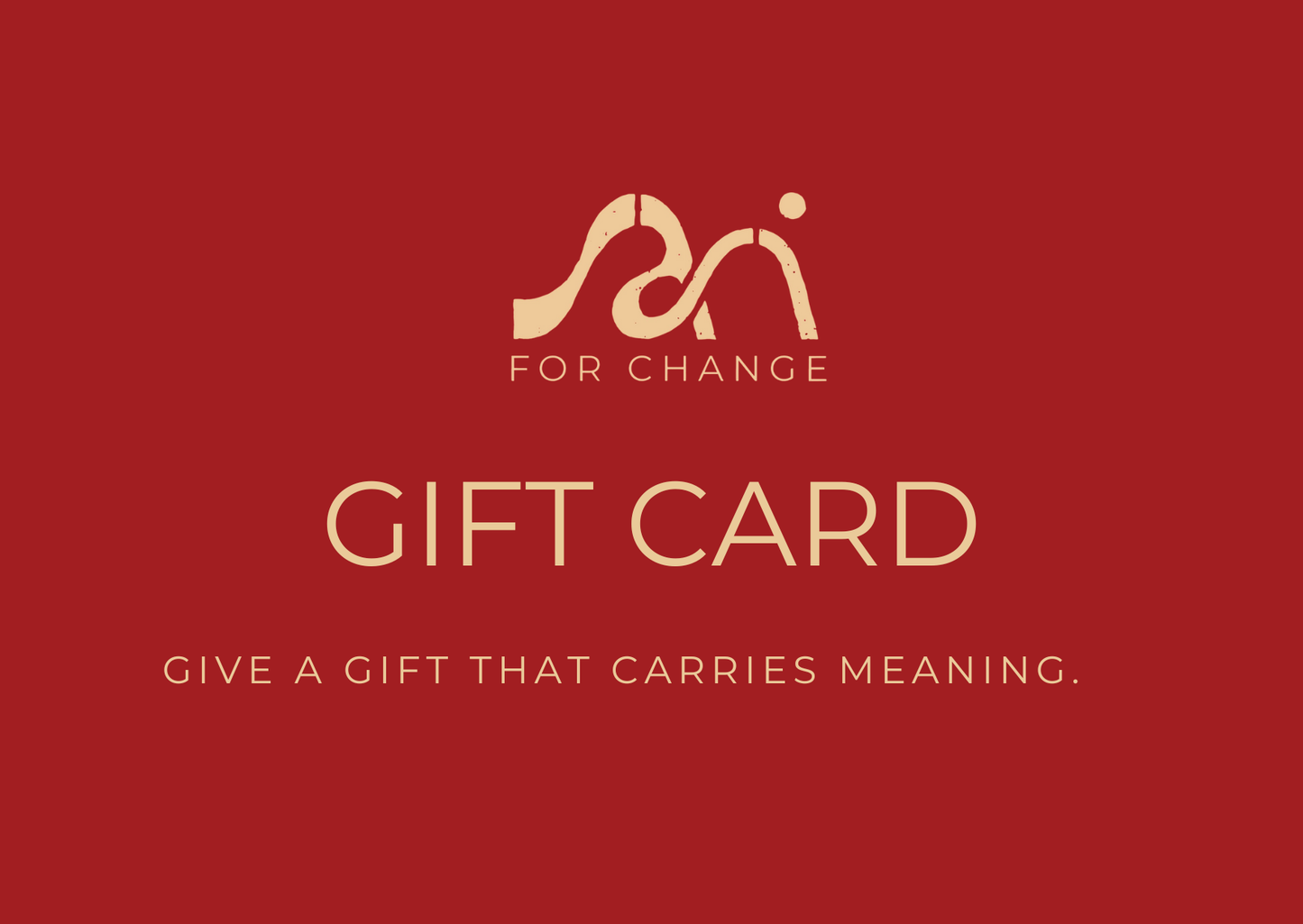 Sari for Change Gift Card